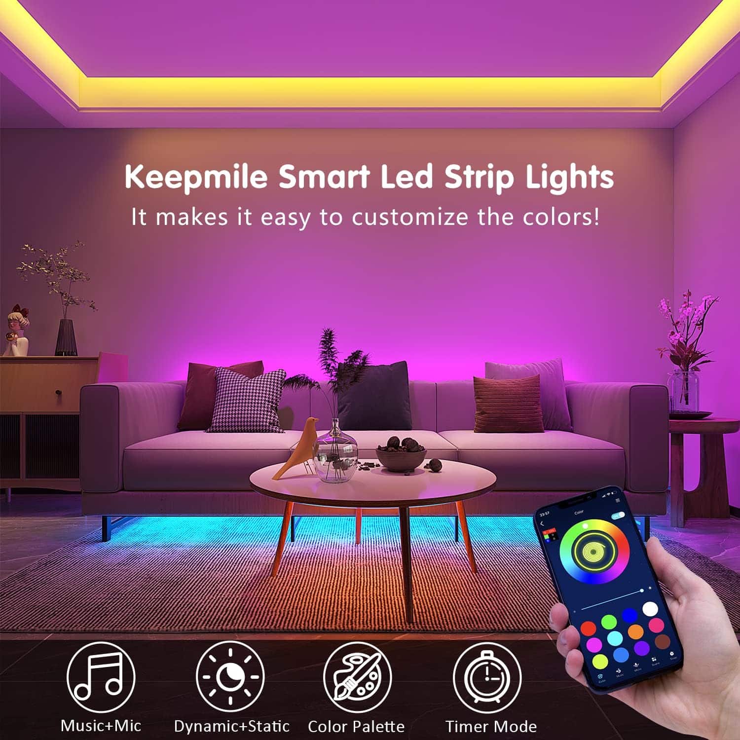Keepsmile 100ft Led Strip Lights Review: Transform Your Space with Vibrant Colors