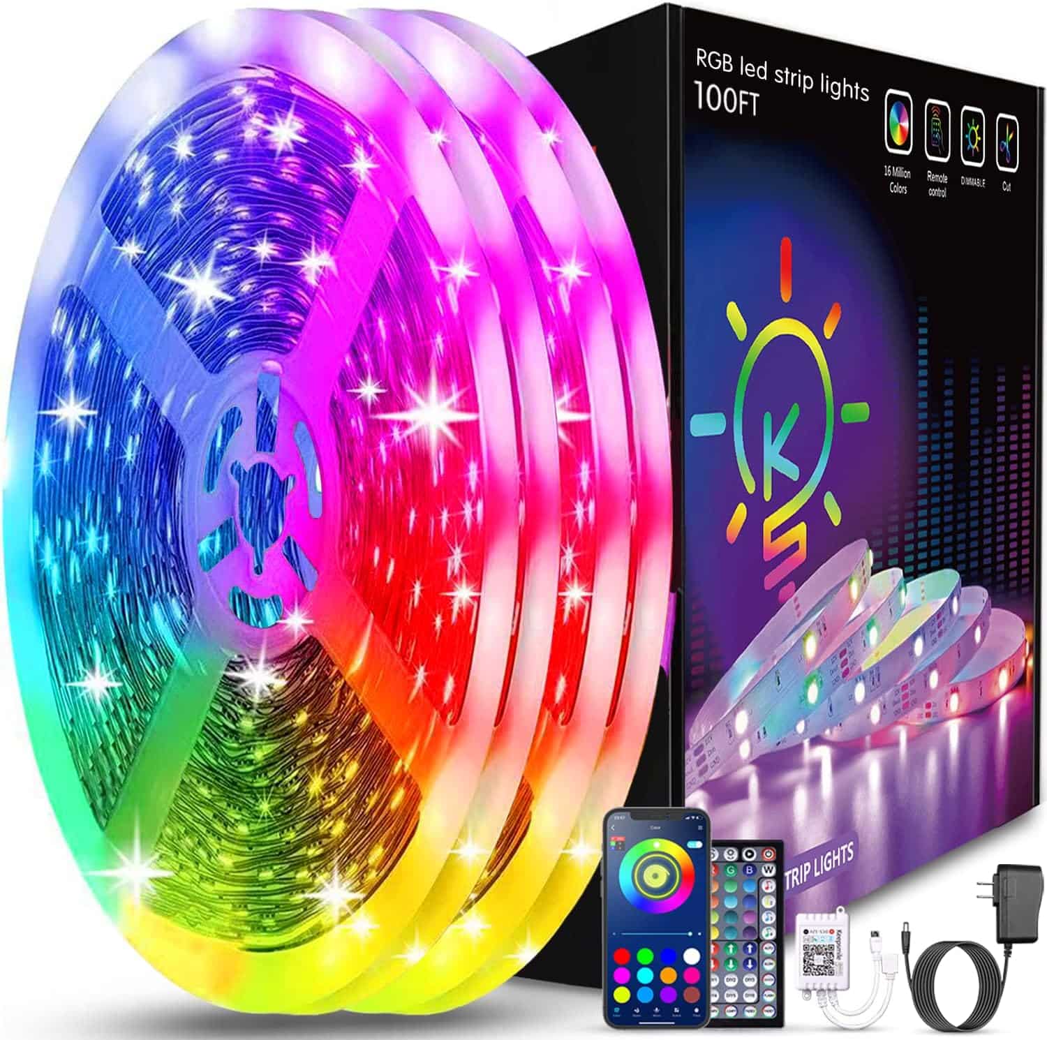 Keepsmile 100ft Led Strip Lights Review: Transform Your Space with Vibrant Colors