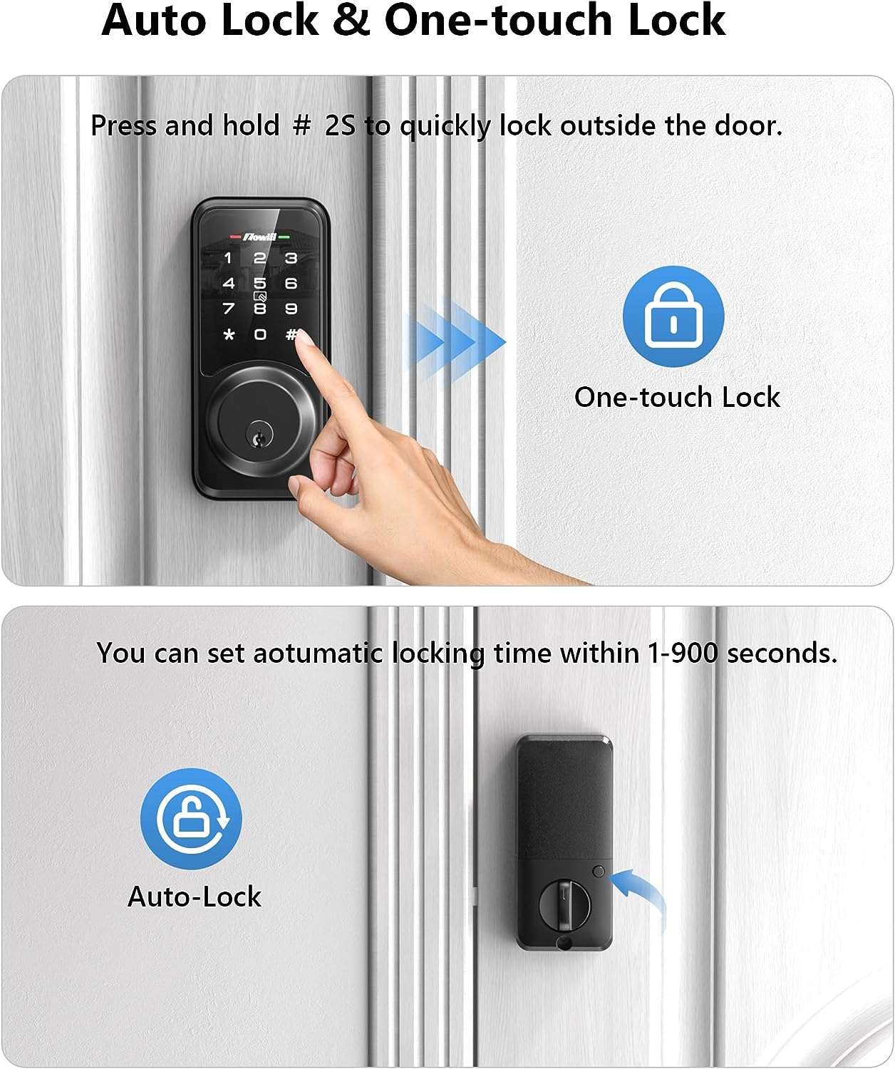 Zowill Smart Front Door Lock Set with APP Control - Keyless Entry Door Lock Deadbolt with Handle: A Comprehensive Review