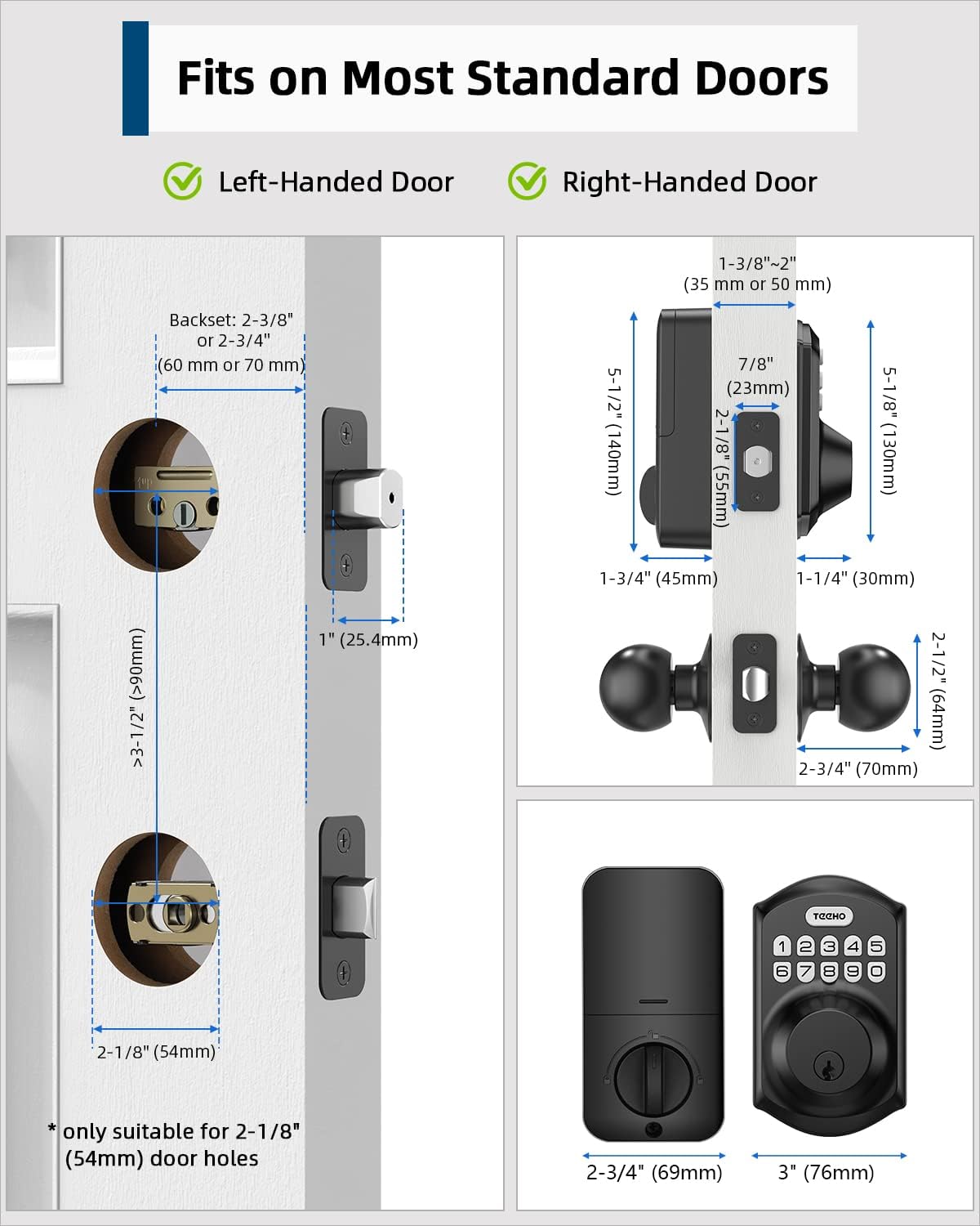 TEEHO TE001K Keyless Entry Door Lock: The Ultimate Solution for Convenient and Secure Home Access