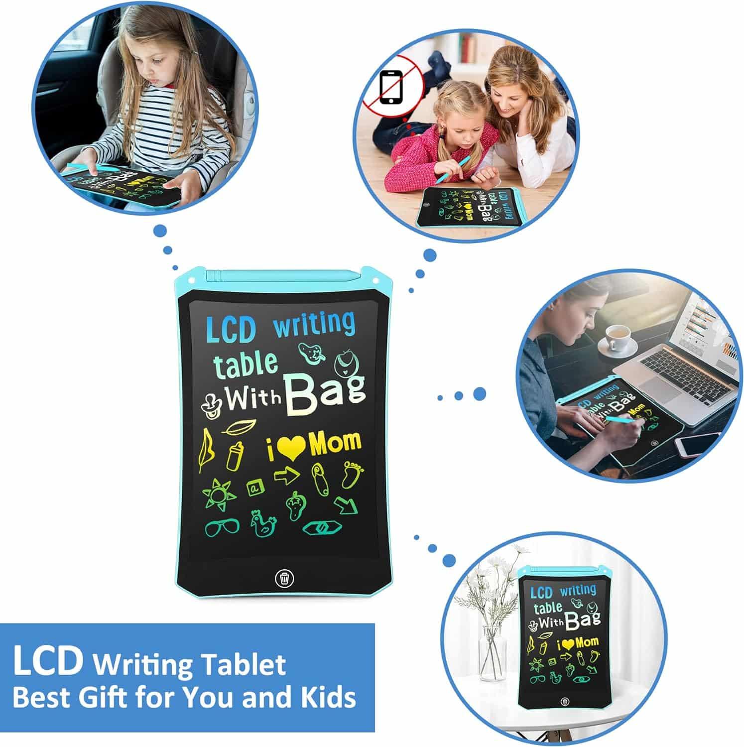 2 Pack LCD Writing Tablet for Kids Doodle Board - A Fun and Educational Toy for Children