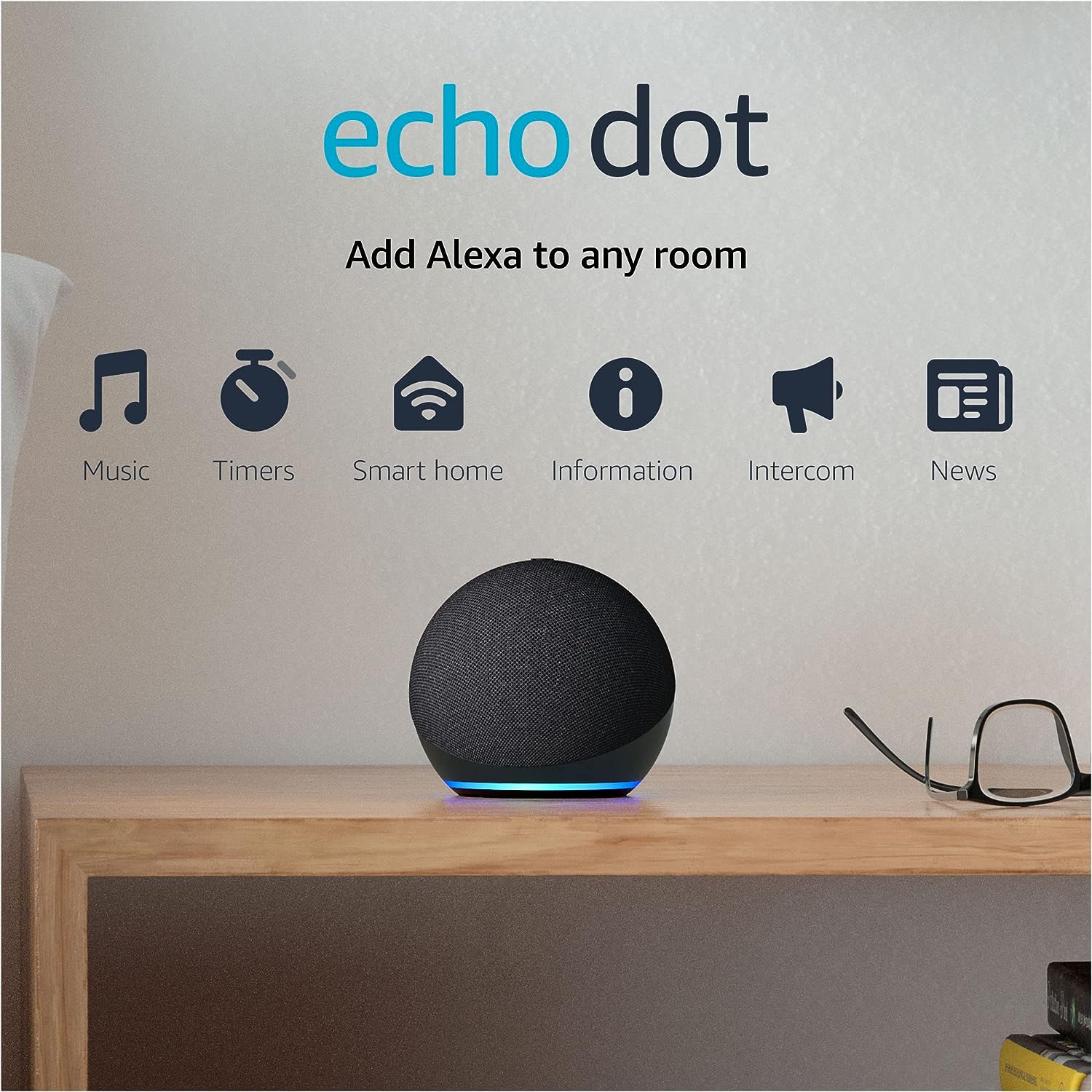 Echo Dot (4th Gen, 2020 release) | Smart Speaker with Alexa | Charcoal – A Powerful and Versatile Smart Assistant