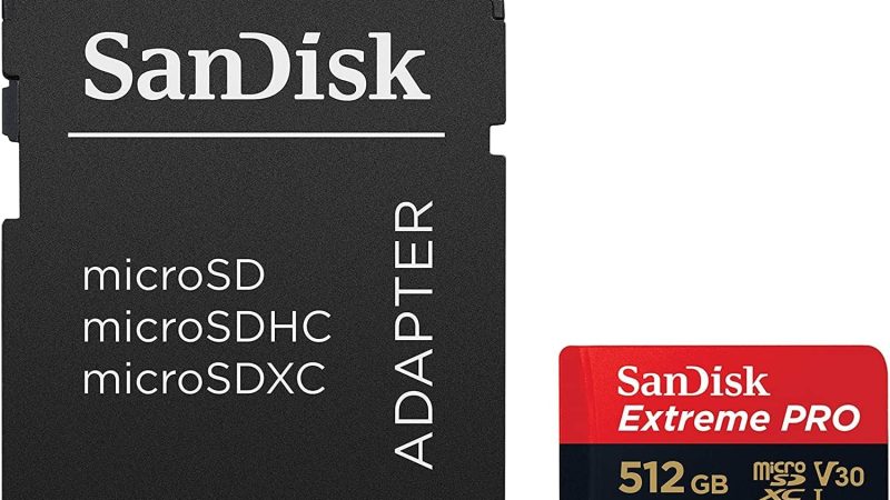 SanDisk 512GB Extreme Pro MicroSD Memory Card: The Ultimate GoPro Hero 10 Accessory