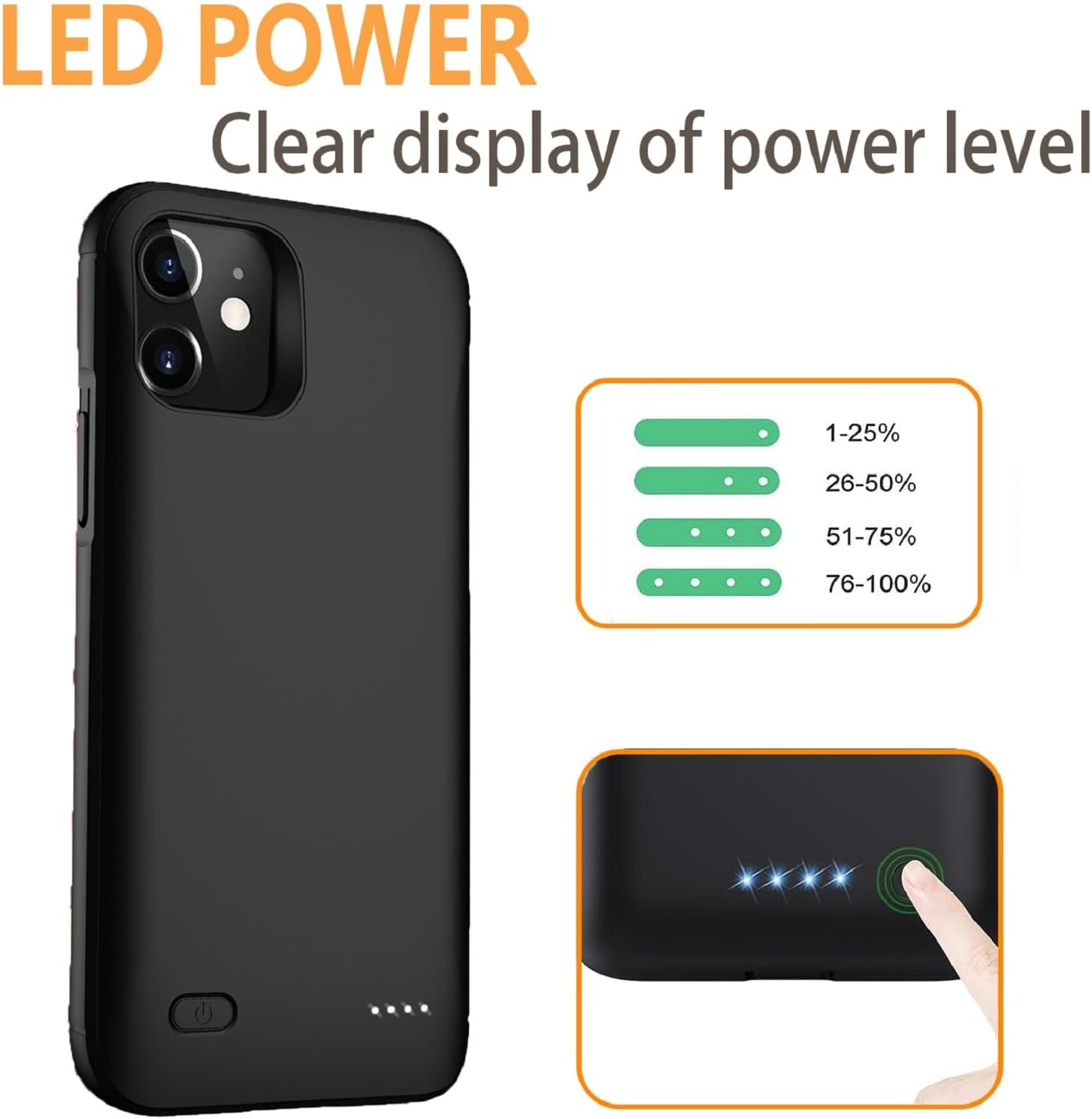 NBYJON Battery Case for iPhone 12 Mini - 5.4 inch-10000mAh: A Reliable Companion for Your iPhone