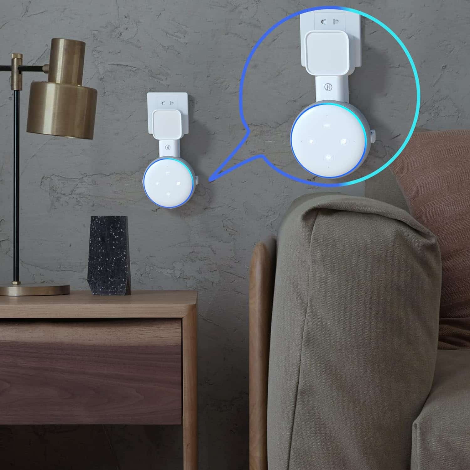 Revolutionize Your Smart Home Experience with the Heardear Outlet Wall Mount Holder for Echo Dot 3rd Generation