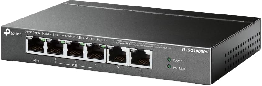 TP-Link TL-SG1006PP: The Ultimate PoE Switch for Reliable Network Connections